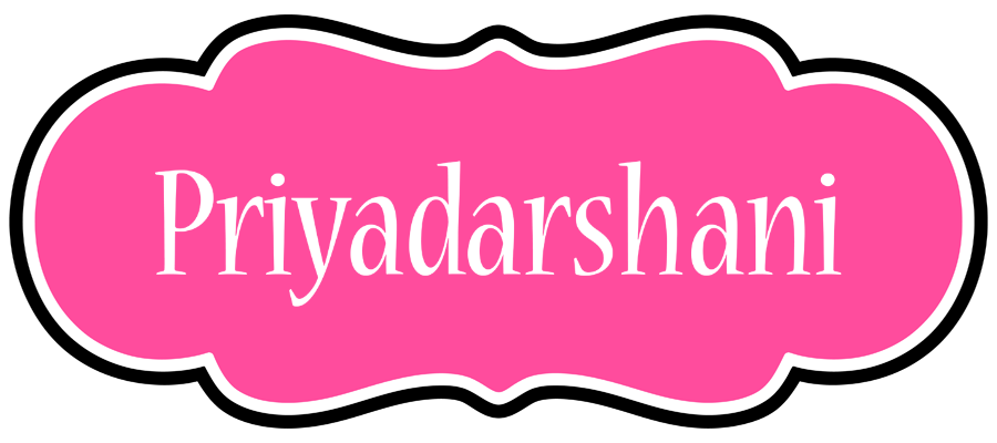 Priyadarshani invitation logo