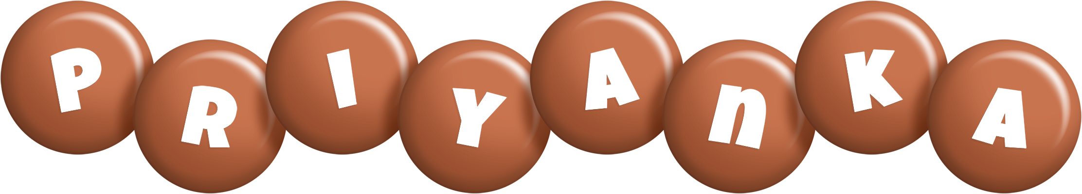 Priyanka candy-brown logo