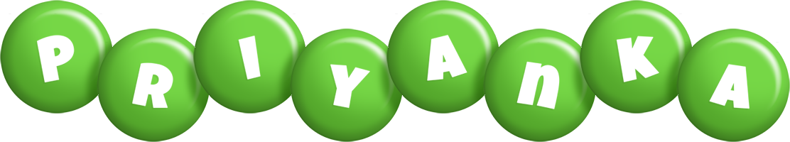 Priyanka candy-green logo