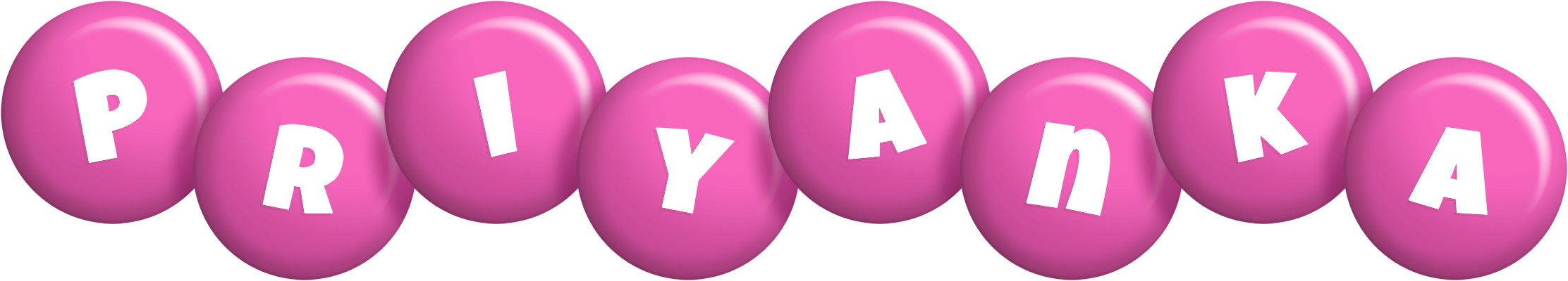 Priyanka candy-pink logo