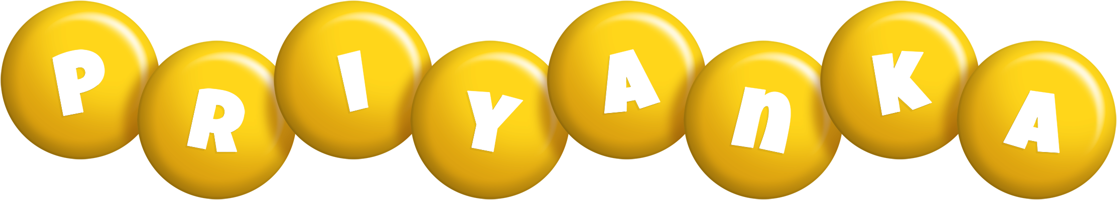 Priyanka candy-yellow logo