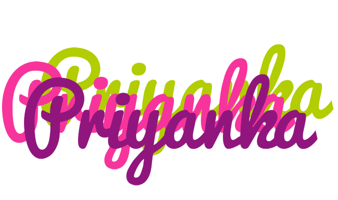Priyanka flowers logo