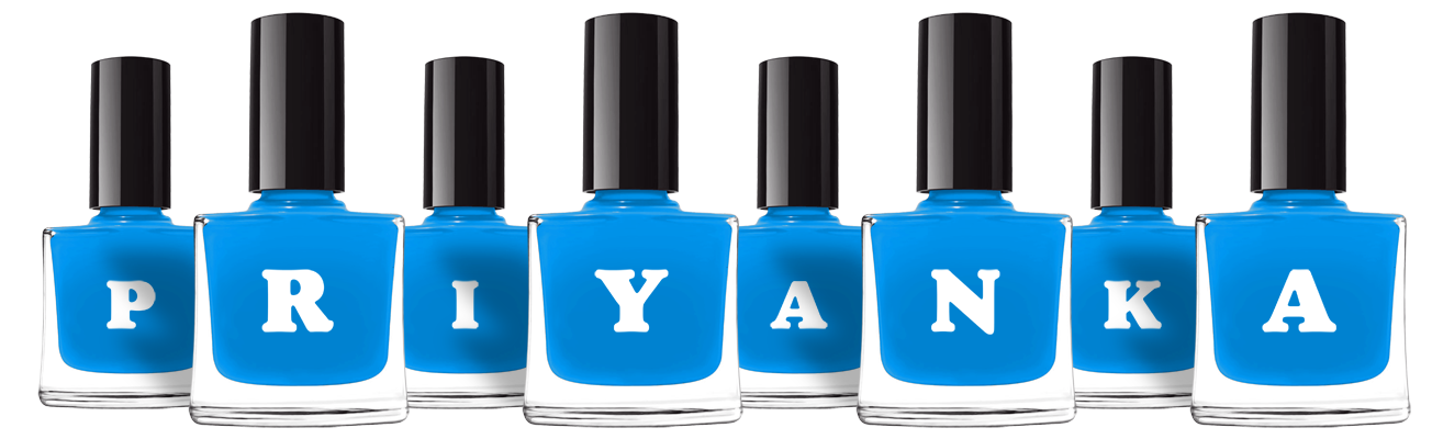Priyanka glossy logo