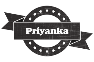 Priyanka grunge logo