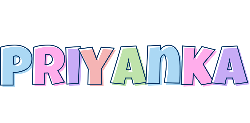 Priyanka pastel logo
