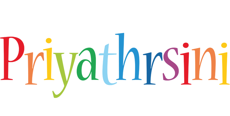 Priyathrsini birthday logo