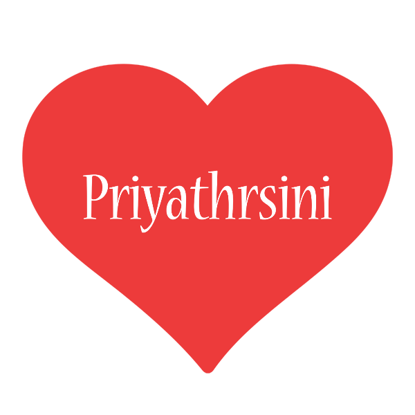 Priyathrsini love logo