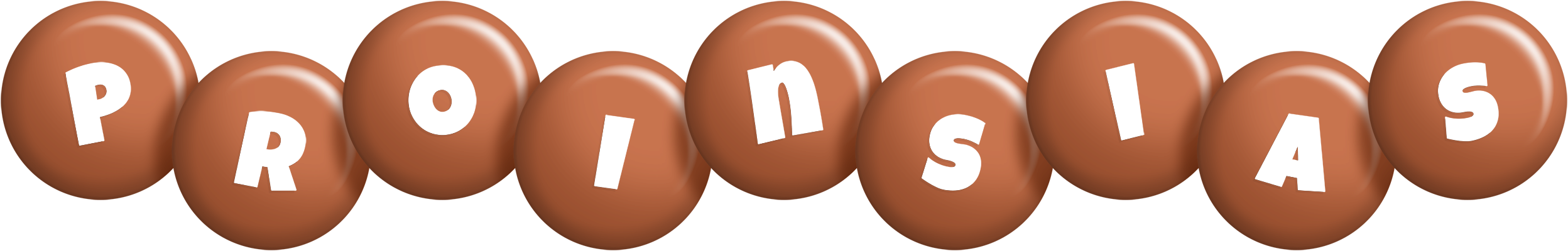 Proinsias candy-brown logo