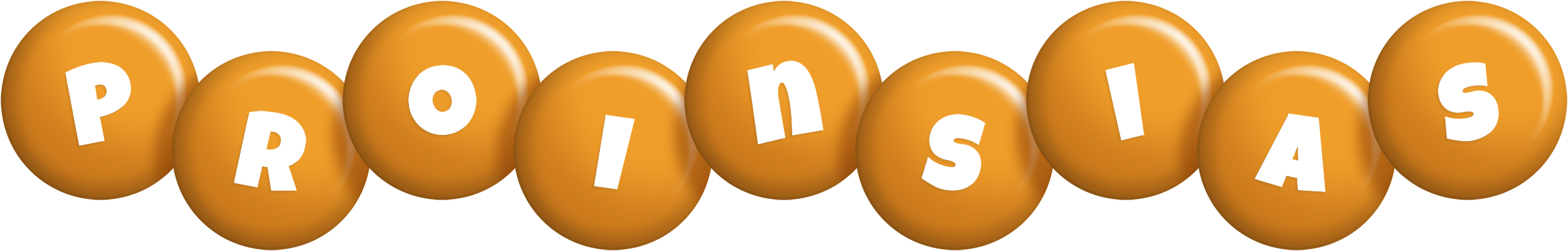 Proinsias candy-orange logo
