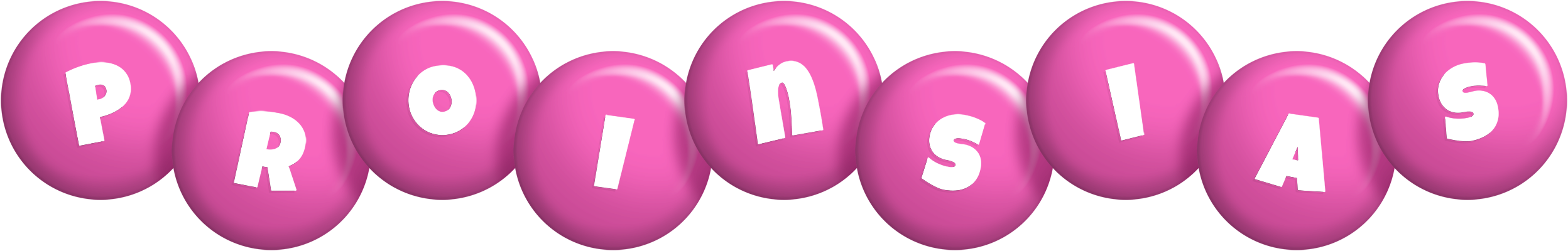 Proinsias candy-pink logo