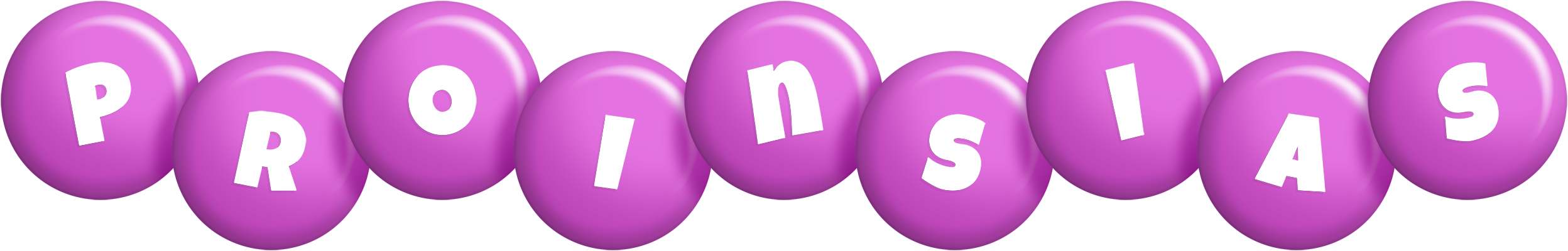 Proinsias candy-purple logo