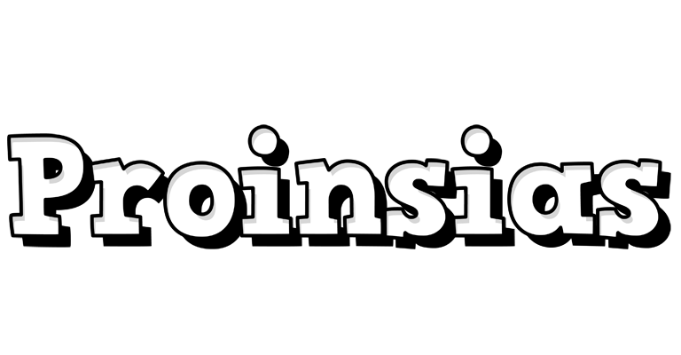 Proinsias snowing logo