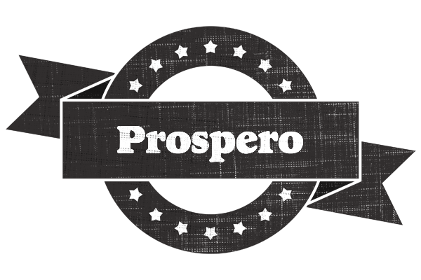 Prospero grunge logo