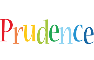 Prudence birthday logo