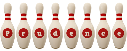 Prudence bowling-pin logo