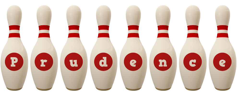 Prudence bowling-pin logo