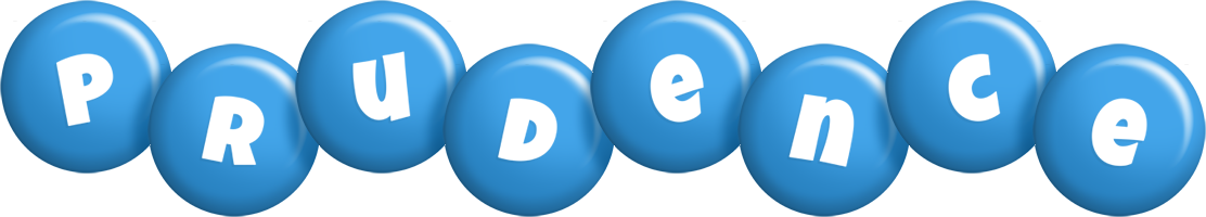 Prudence candy-blue logo