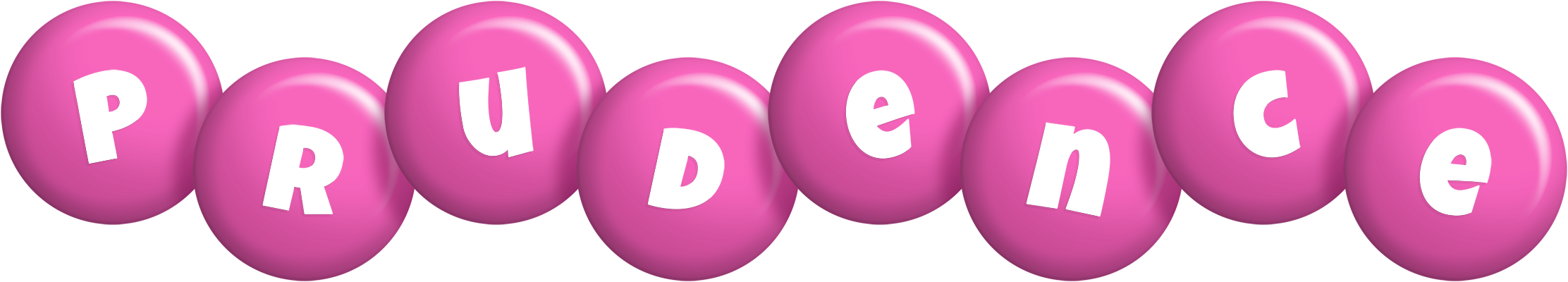 Prudence candy-pink logo