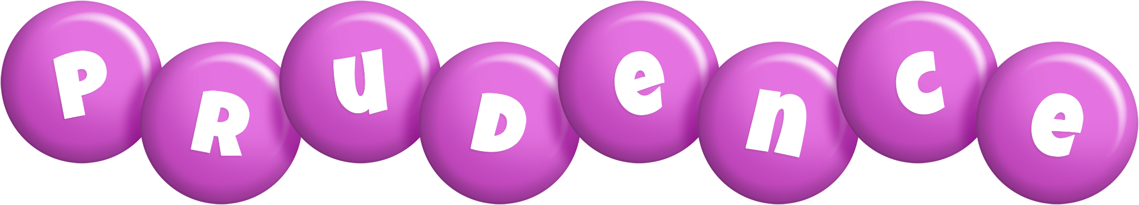 Prudence candy-purple logo