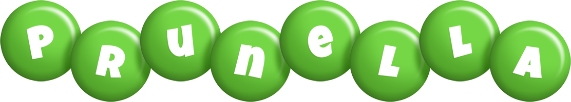 Prunella candy-green logo