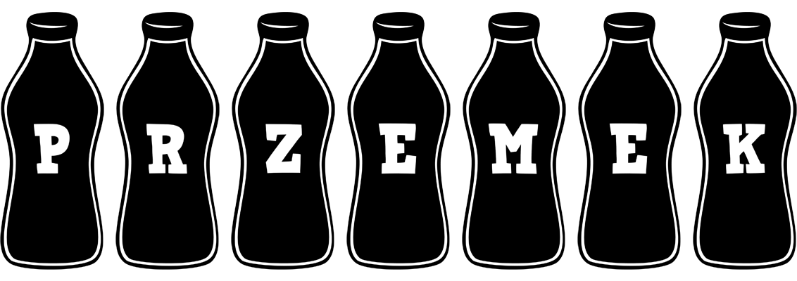 Przemek bottle logo
