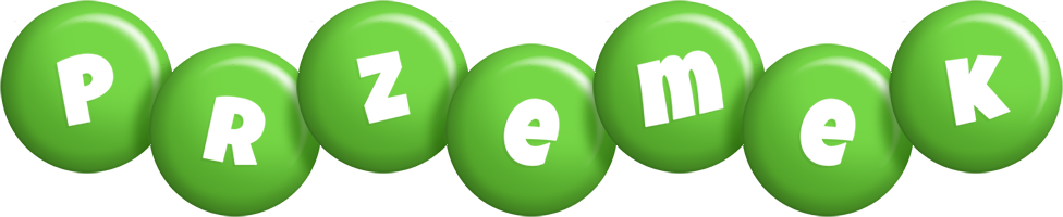 Przemek candy-green logo