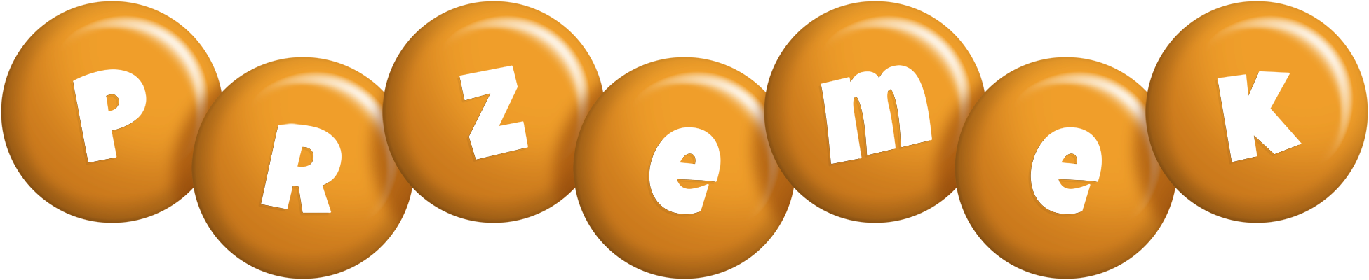 Przemek candy-orange logo