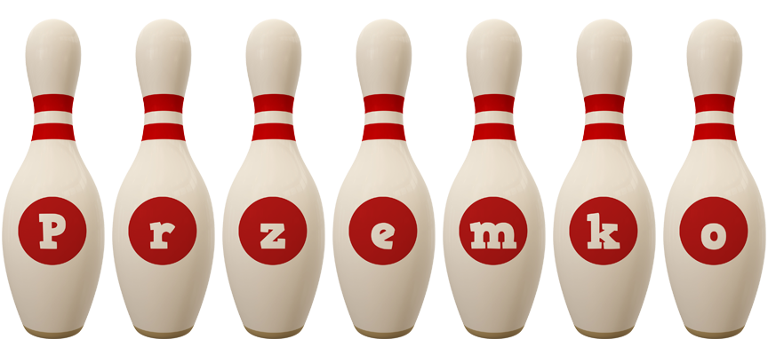 Przemko bowling-pin logo