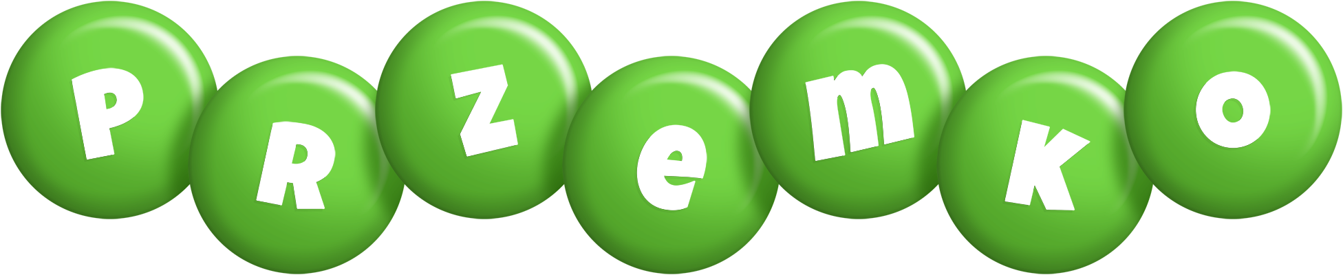 Przemko candy-green logo