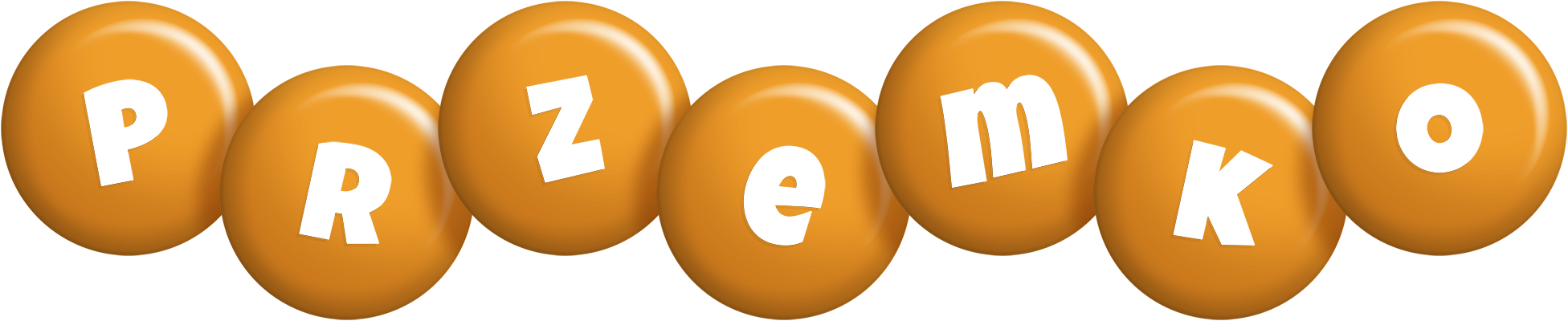 Przemko candy-orange logo