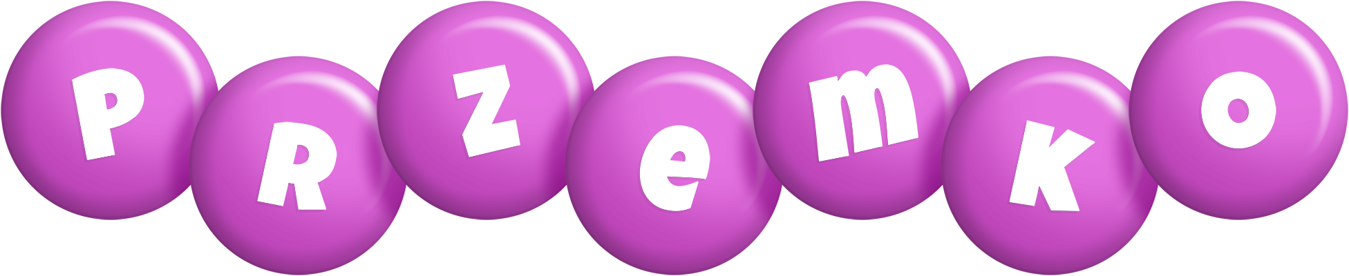 Przemko candy-purple logo