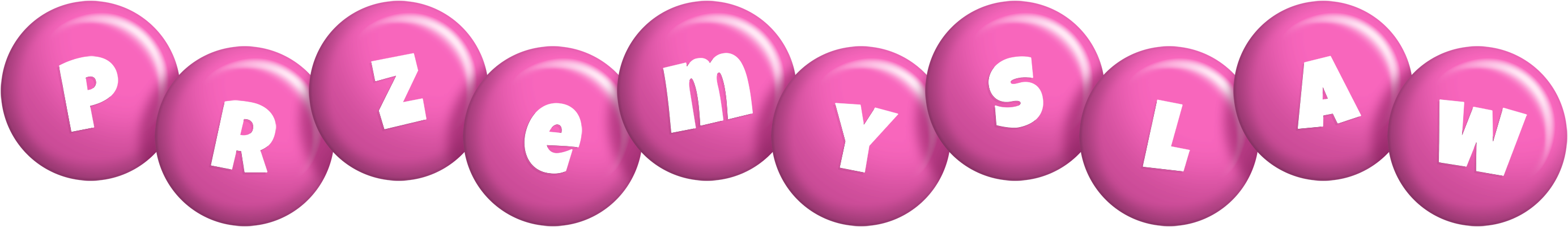 Przemyslaw candy-pink logo