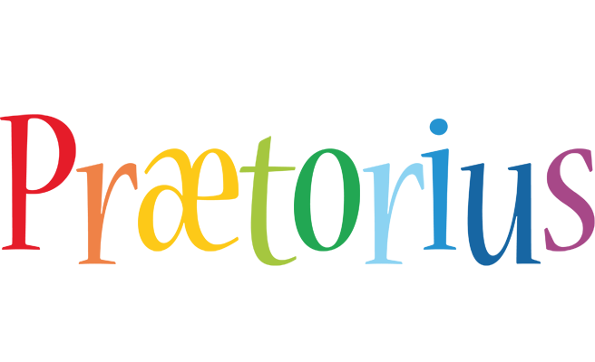Prætorius birthday logo