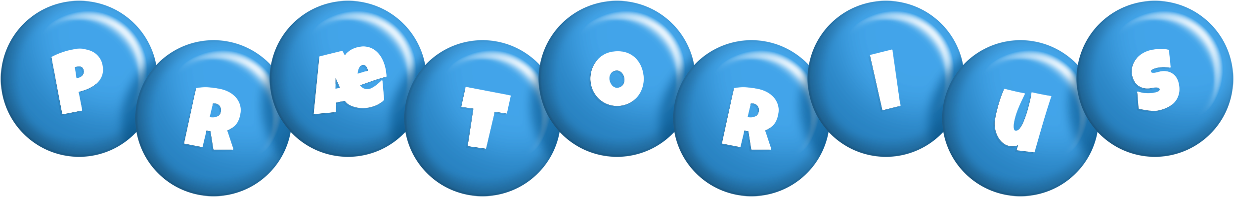 Prætorius candy-blue logo