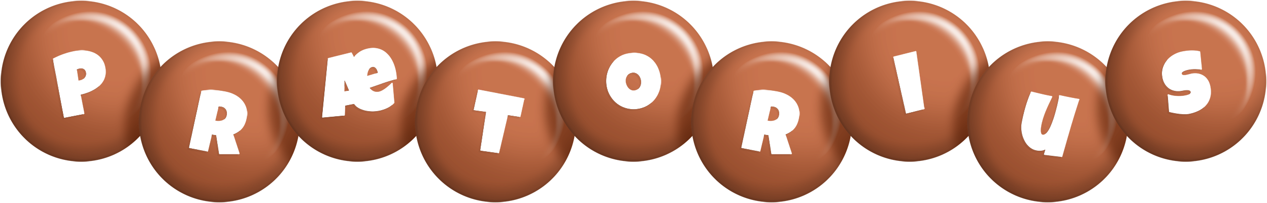 Prætorius candy-brown logo