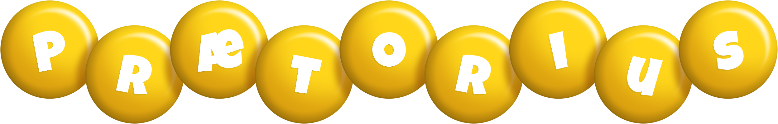 Prætorius candy-yellow logo