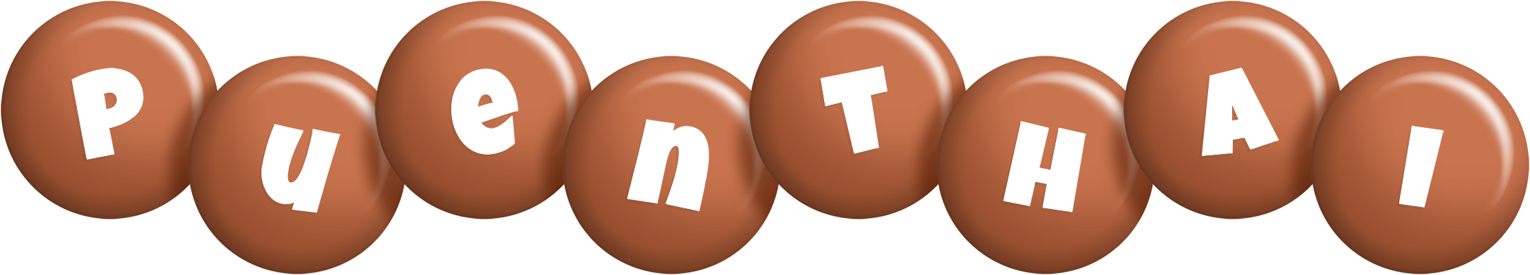 Puenthai candy-brown logo