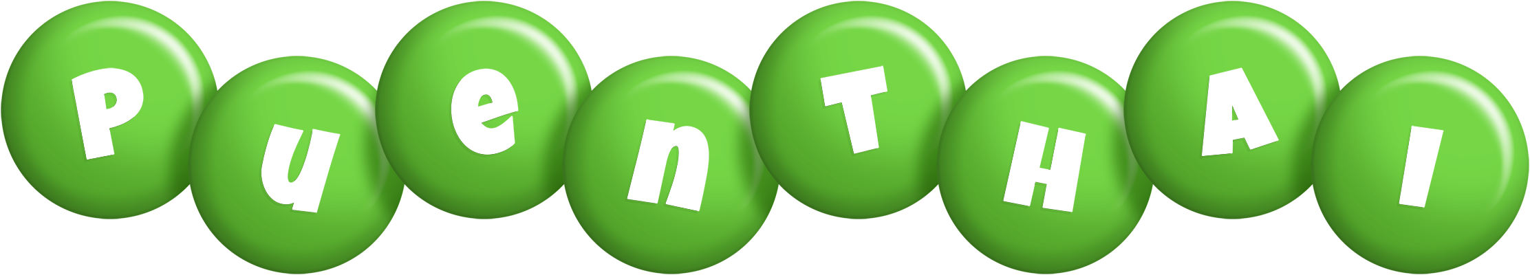Puenthai candy-green logo