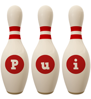 Pui bowling-pin logo