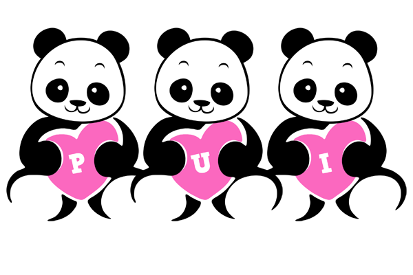 Pui love-panda logo
