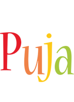 Puja birthday logo