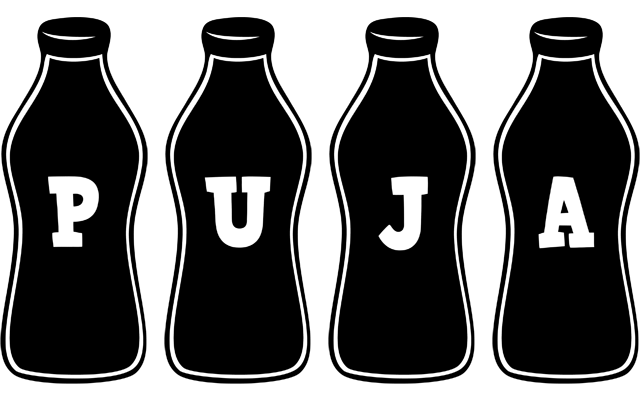 Puja bottle logo