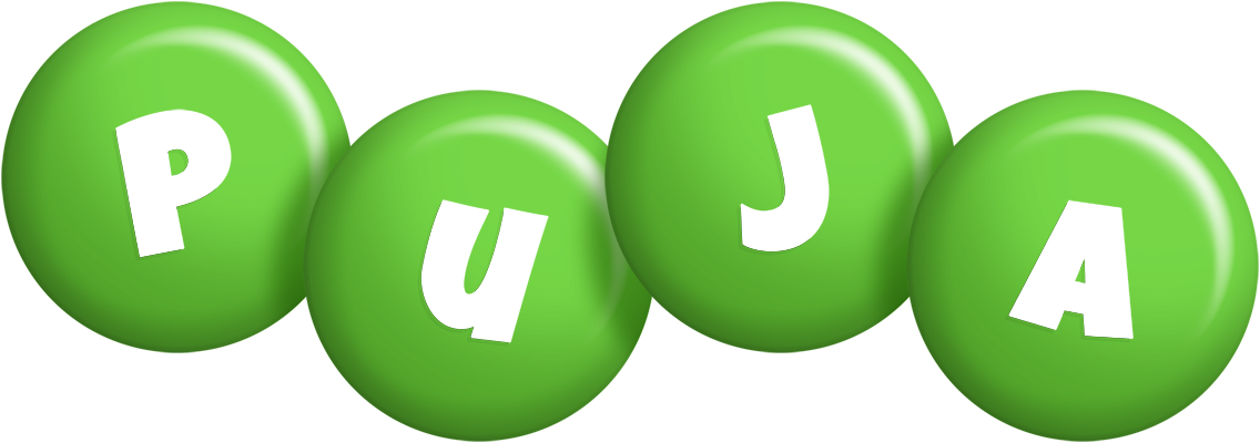 Puja candy-green logo
