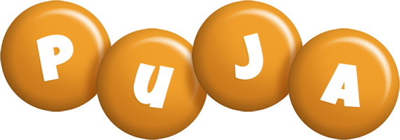 Puja candy-orange logo