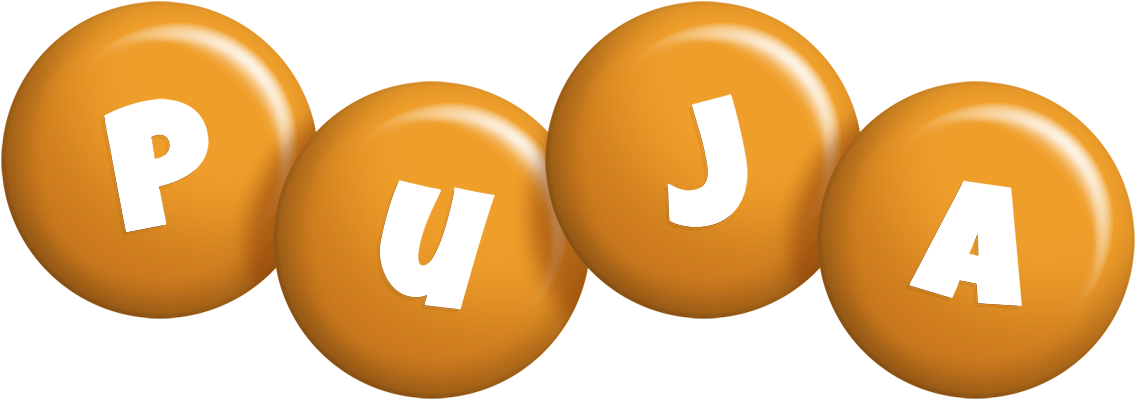 Puja candy-orange logo