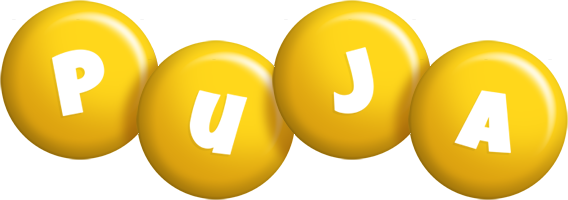 Puja candy-yellow logo