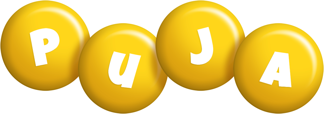 Puja candy-yellow logo