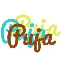 Puja cupcake logo