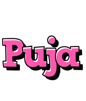 Puja girlish logo