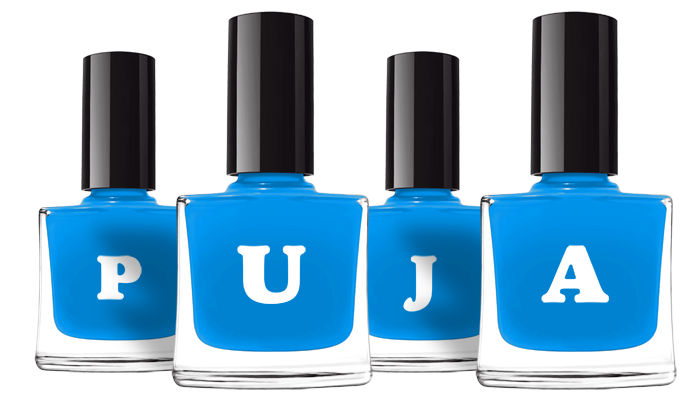 Puja glossy logo